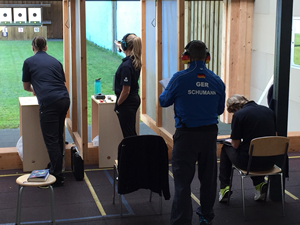 Cpl Savannah Foster training 25m Sport Pistol .22