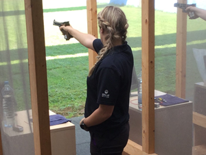 LCpl Caitlyn Anderson Training 25m Sport Pistol .22