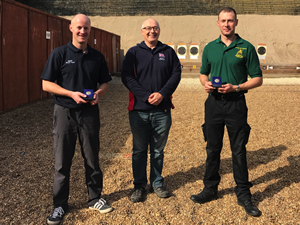 Members of the Army Target Pistol Squad with Ralf Schumann